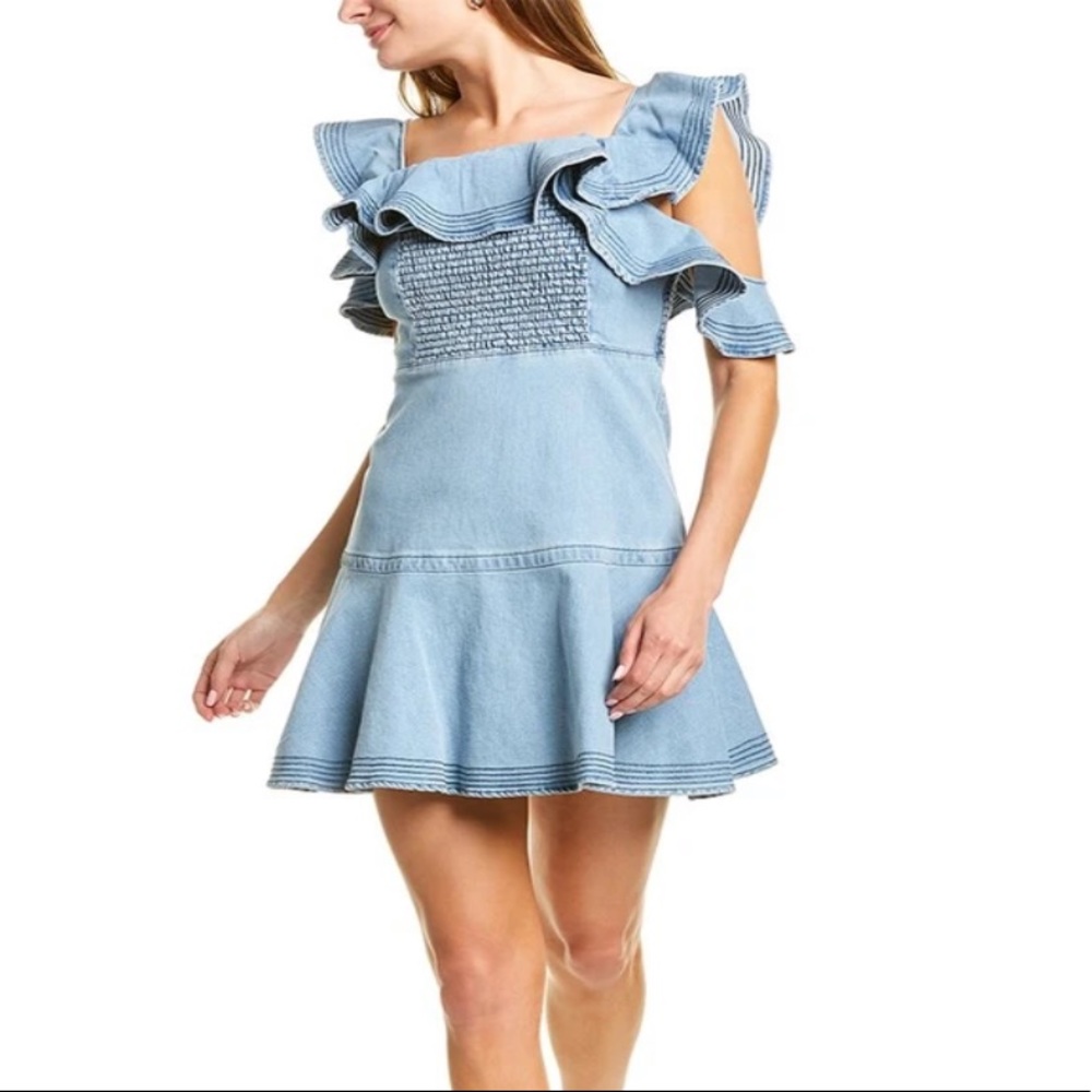 TANYA TAYLOR DENIM DRESS SIZE 2!!!💋